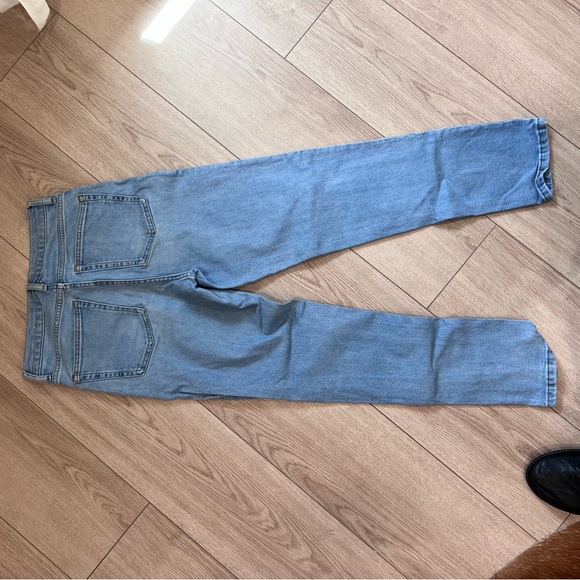 Zara Sky Blue Ripped Wide Leg Jeans - Picture 3 of 7